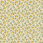 Citronniers en fleurs, papier peint à plat