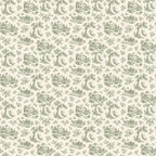 Toile de Jouy champêtre, papier peint à plat
