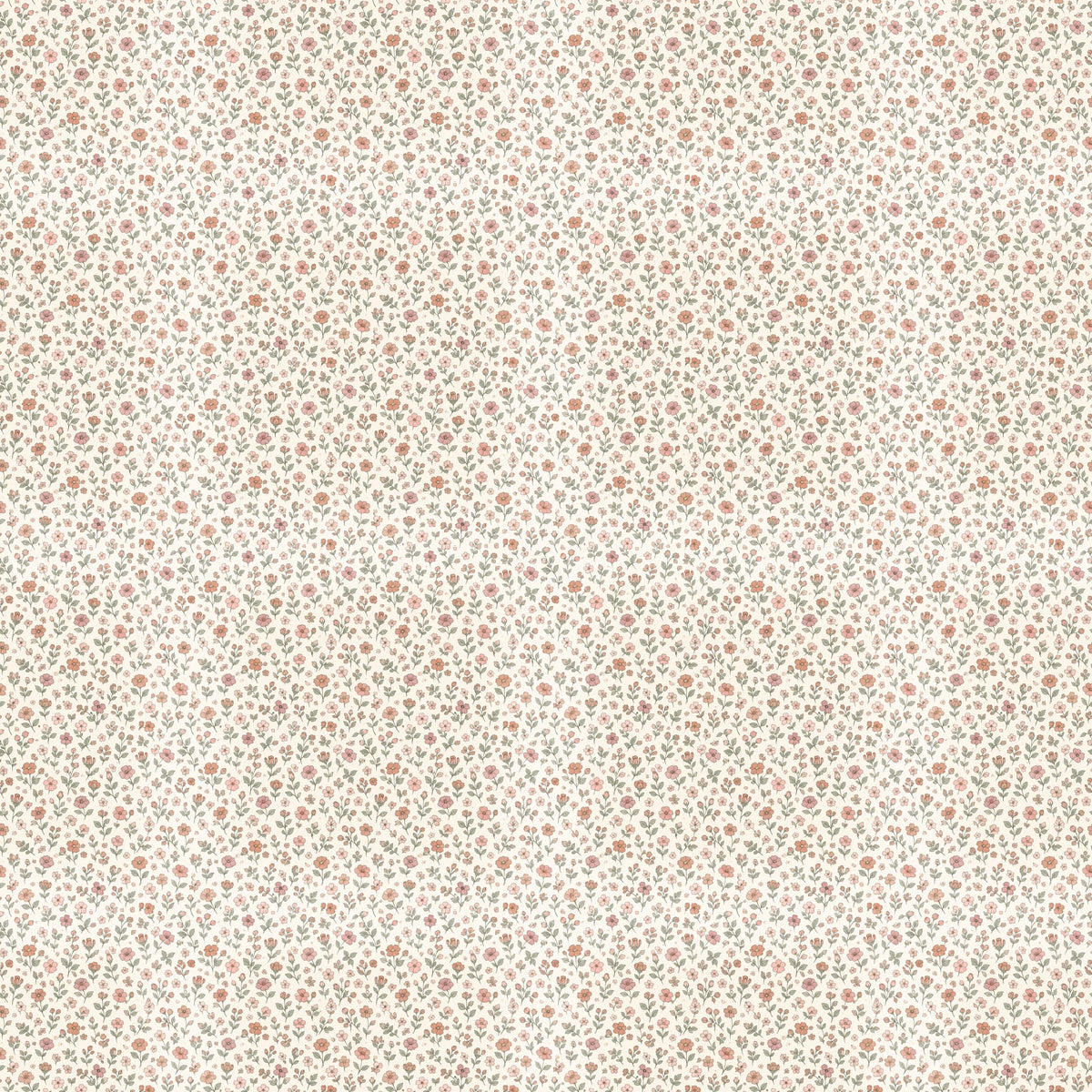 Petites fleurs des champs, papier peint à plat