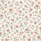 Petites fleurs des champs, papier peint en gros plan