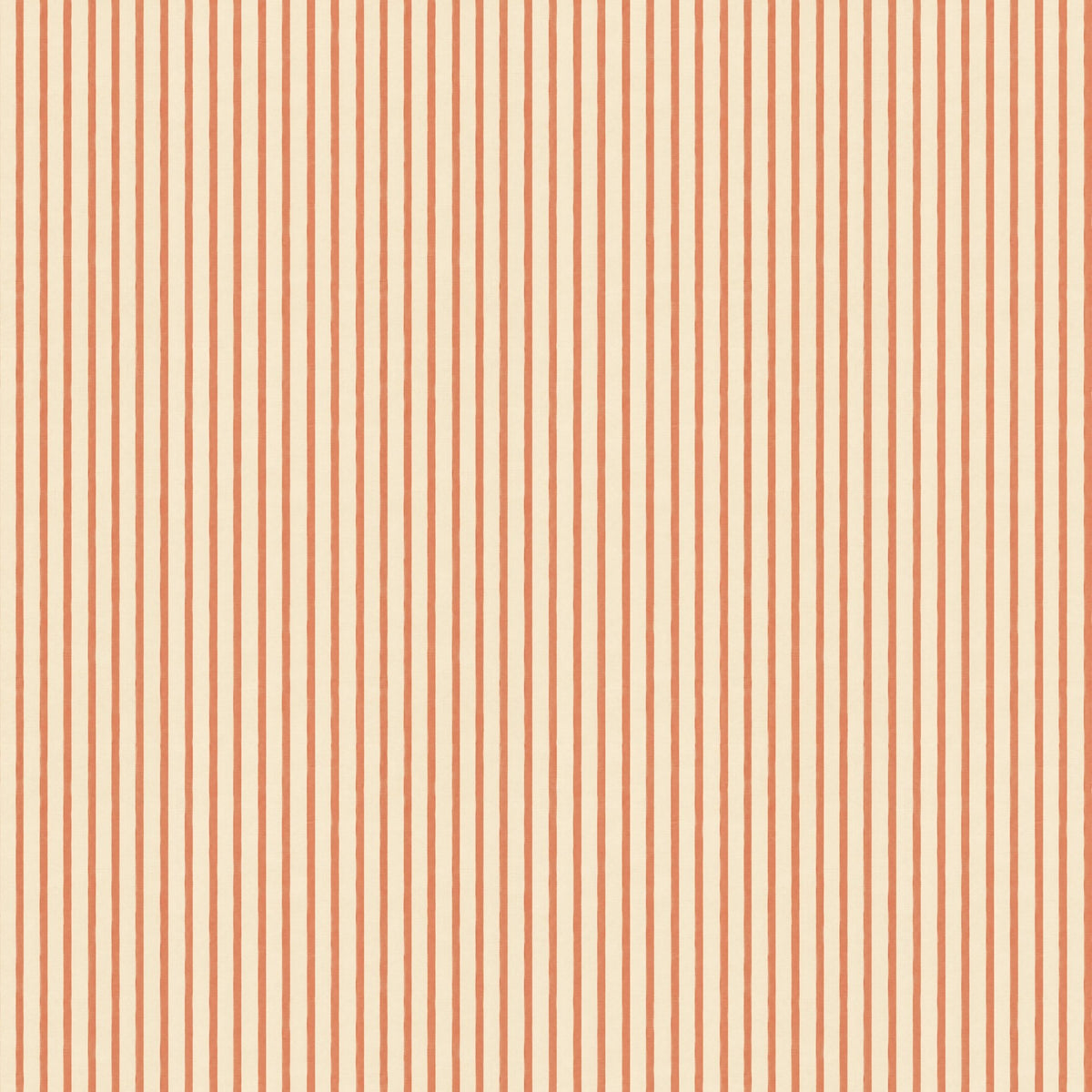 Fines rayures terracotta, papier peint à plat