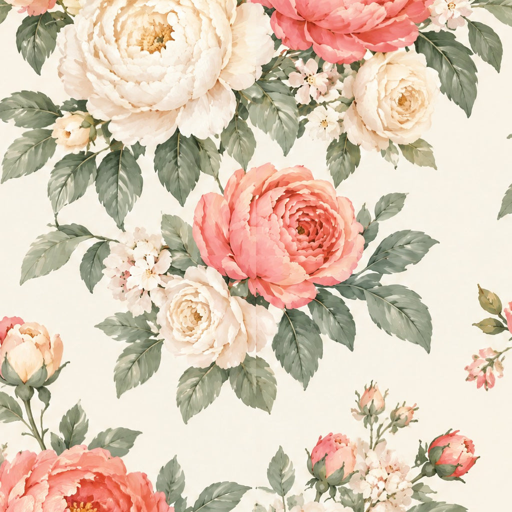 Bouquets de pivoines anciennes, papier peint en gros plan